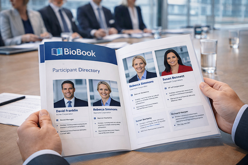 Printed half-page BioBook materials